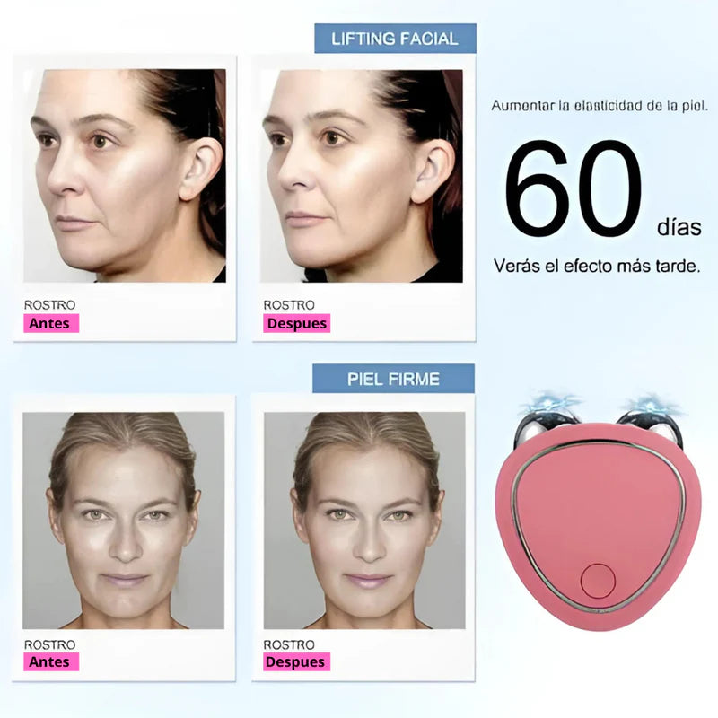 MASAJEADOR FACIAL CON MICROCORRIENTE